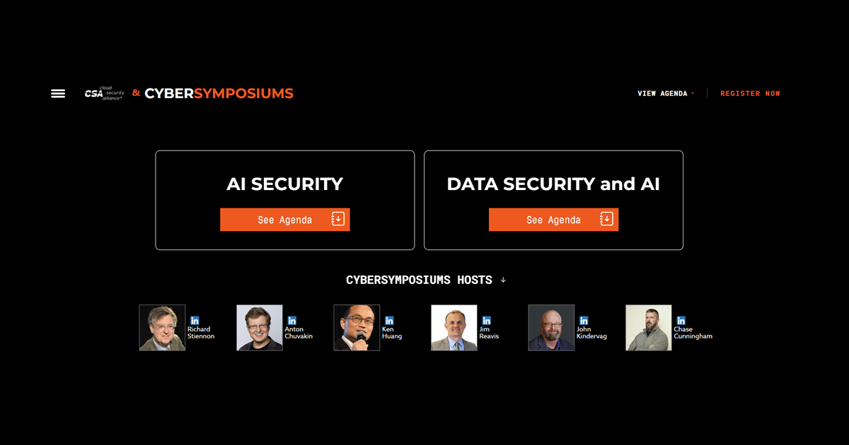AI / Data Security Agenda