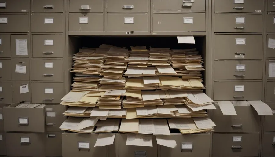Wall of open books and pages, representing an unmanageable backlog of vulnerability records